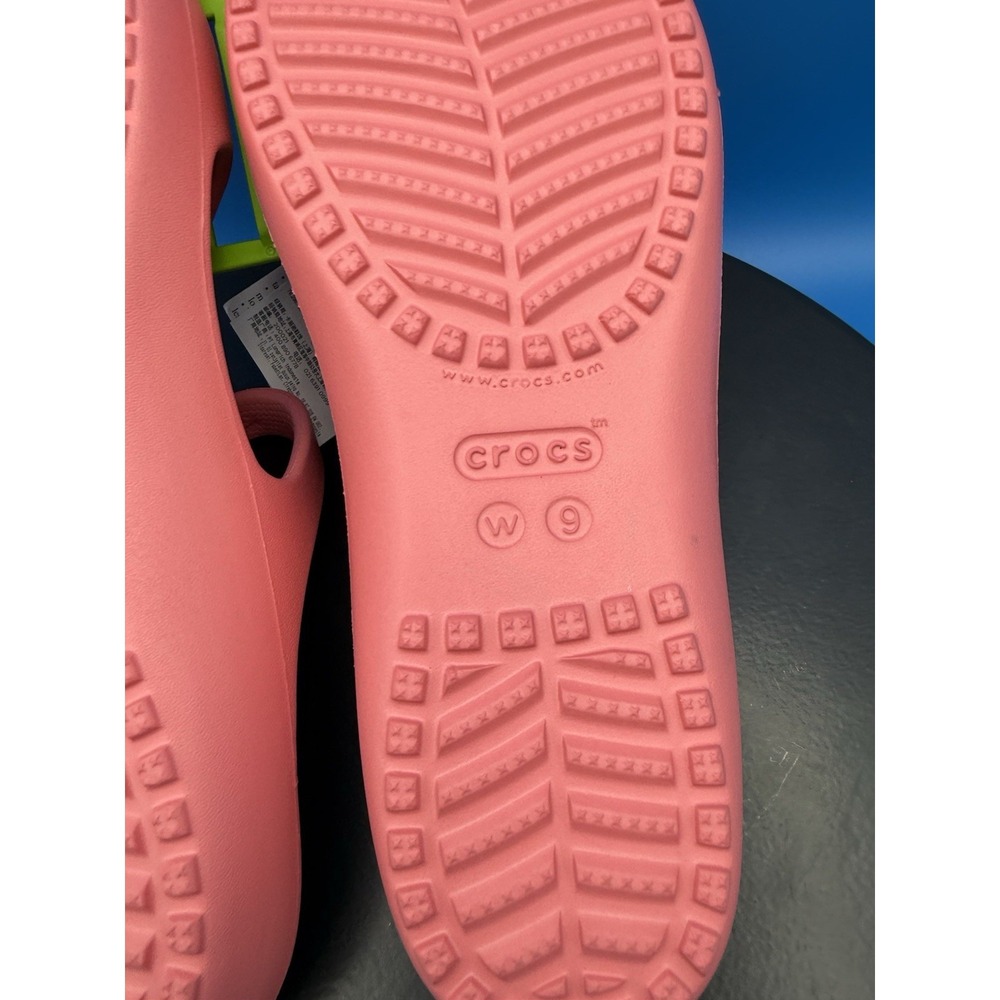 CROCS Kadee ll Womens Size 9 Electric Pink Strappy Comfort Slip On Sandals Shoes - Picture 10 of 11